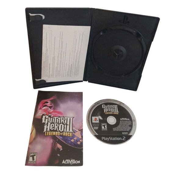 Sony PS2 Playstation Guitar Hero 3 Legends Of Rock Tested Complete 2007 Slip - Picture 5 of 6